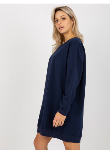 Modrá mikinová tunika