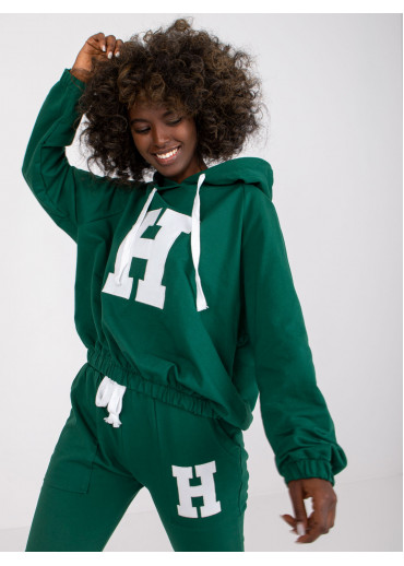 Tmavozelená tepláková súprava