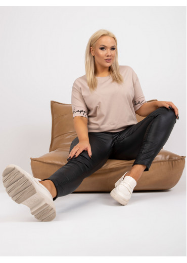 Béžovo hnedé tričko