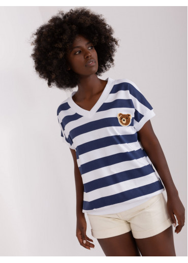 Modré pruhované tričko