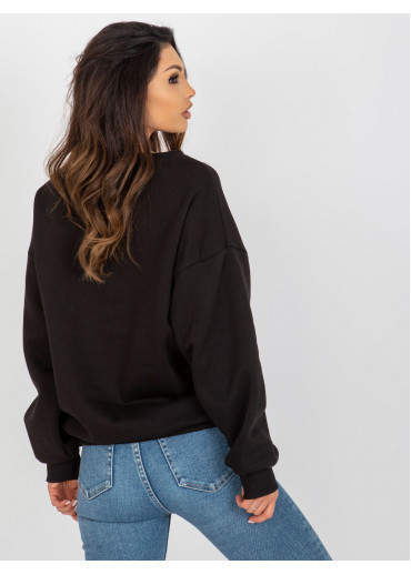 Čierna basic mikina