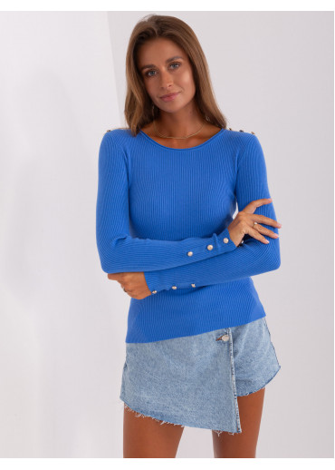 Modré tričko s dlhým rukávom