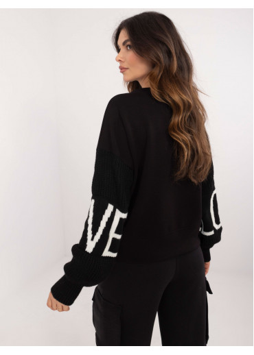 Čierny dámsky sveter