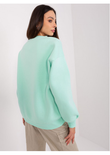 Svetlozelená basic mikina