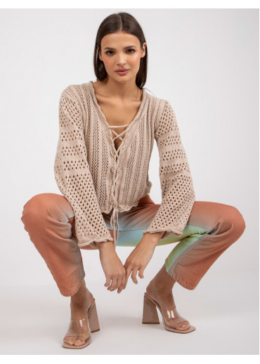 Béžovo hnedý sveter