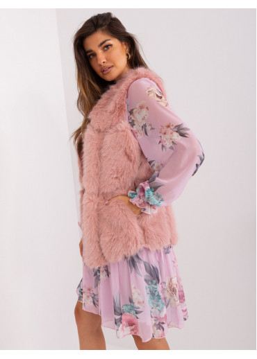 Púdrovo ružová vesta