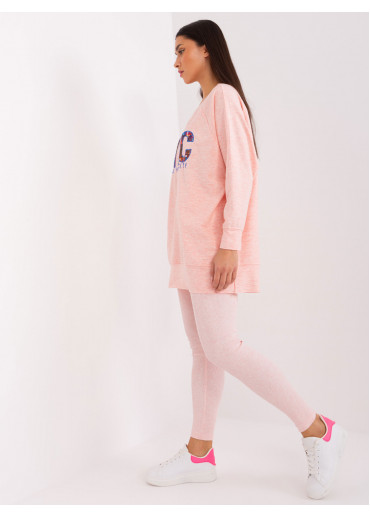 Púdrovo ružový teplákový komplet