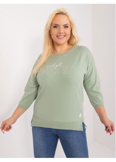 Svetlozelené tričko s potlačou