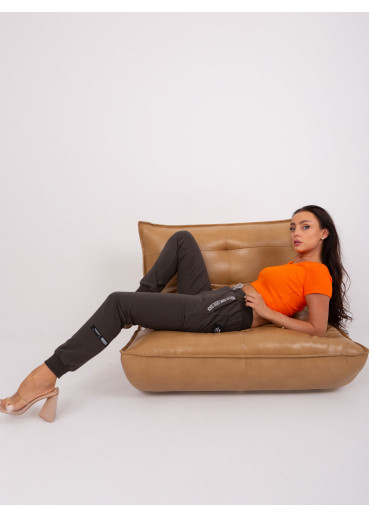 Tmavosivé dámske tepláky