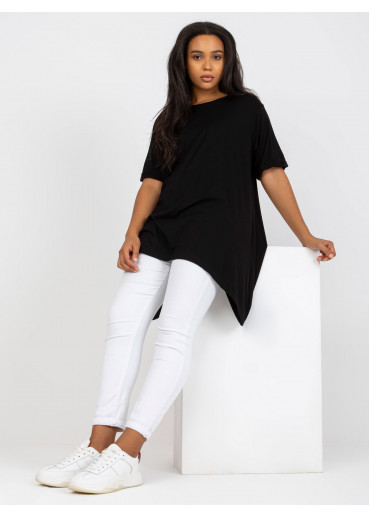 Čierna tričková tunika