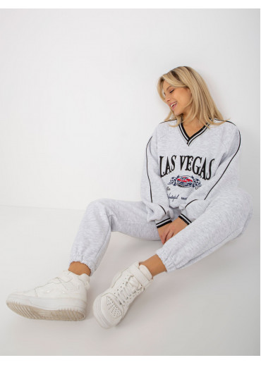 Sivá tepláková súprava