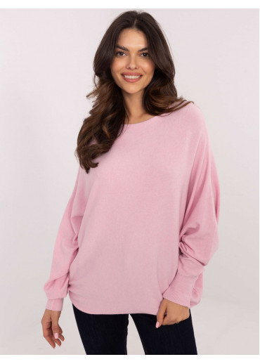 Púdrovo ružový dámsky sveter