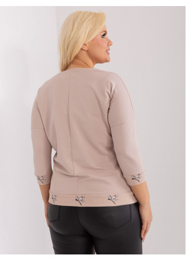 Béžovo hnedé tričko