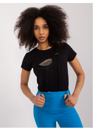 Čierne dámske tričko