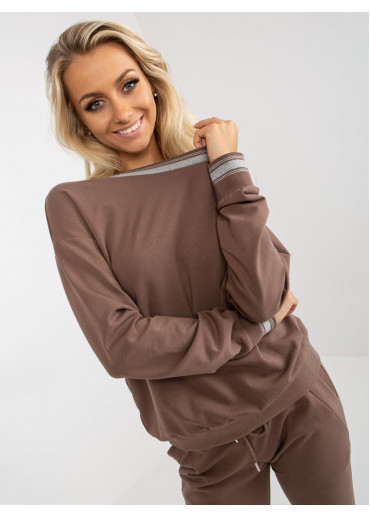 Hnedá tepláková súprava