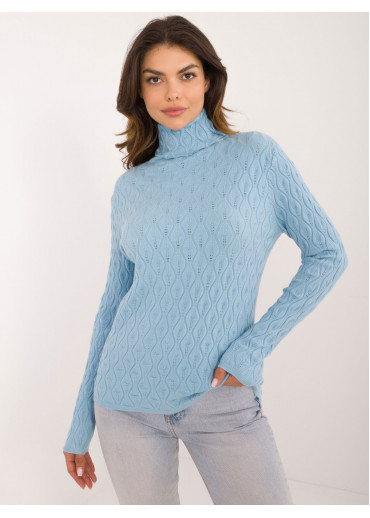 Svetlomodrý dámsky rolák