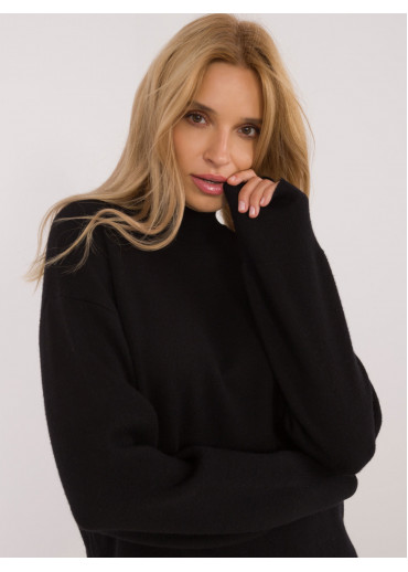 Čierny dámsky rolák