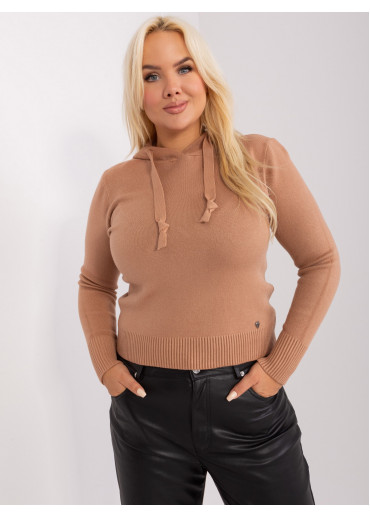 Hnedý pulóver s kapucňou