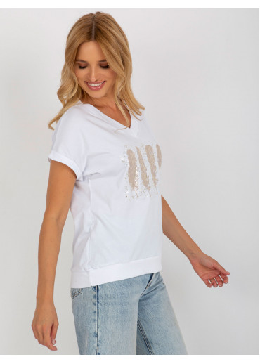 Biele tričko s potlačou