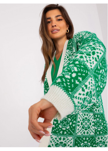 Zelený kardigán