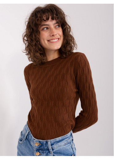 Tmavohnedý pulóver