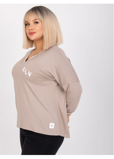 Béžovo hnedé tričko