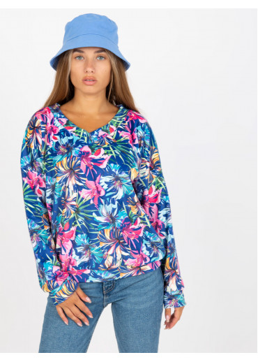 Modré vzorované tričko