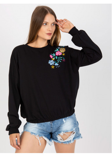 Čierna mikina s potlačou