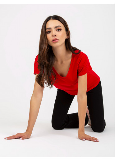 Červené basic tričko