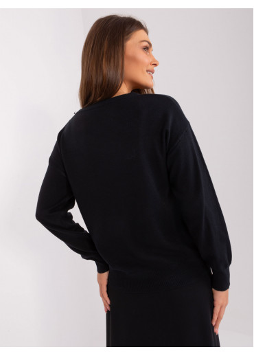 Čierny dámsky sveter