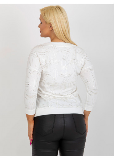 Smotanovo biely pulóver