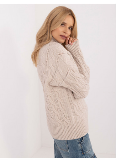 Béžovo hnedý dámsky rolák