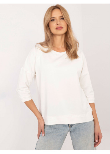 Smotanovo biela dámska mikina