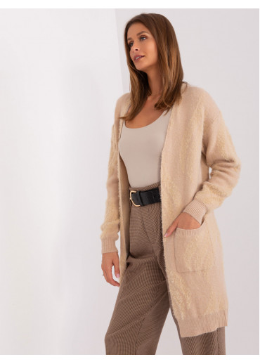 Kapučínovo hnedý kardigán