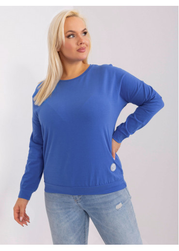 Modré tričko s dlhým rukávom