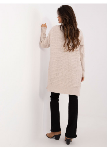 Béžovo hnedý dámsky kardigán