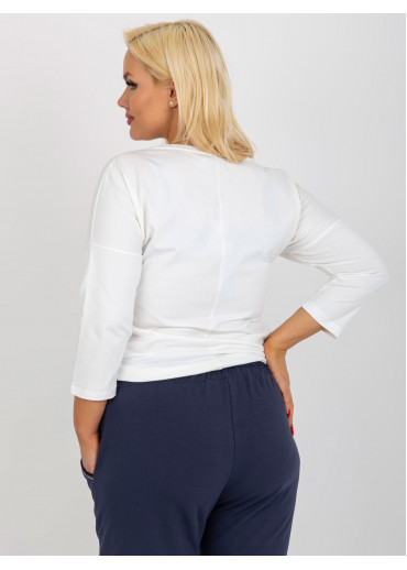 Smotanovo biele tričko s potlačou