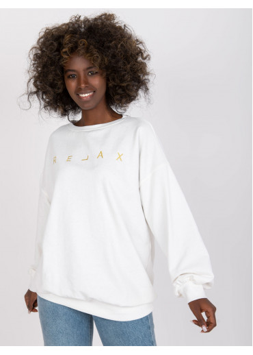 Smotanovo biela basic mikina