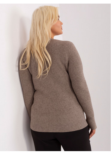 Kapučínovo hnedý pulóver