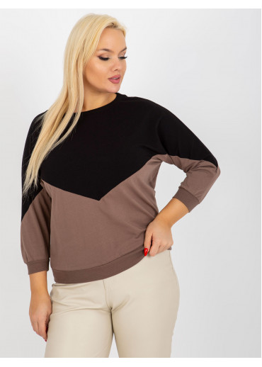 Čierne dvojfarebné tričko