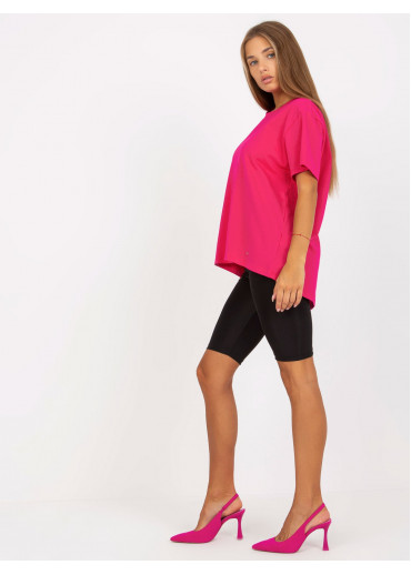 Fuchsiovo ružové asymetrické tričko