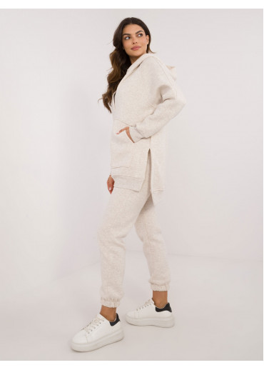 Béžovo hnedá dámska tepláková súprava