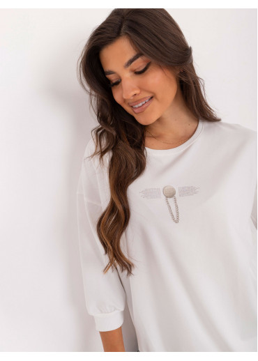 Smotanovo biele dámske tričko