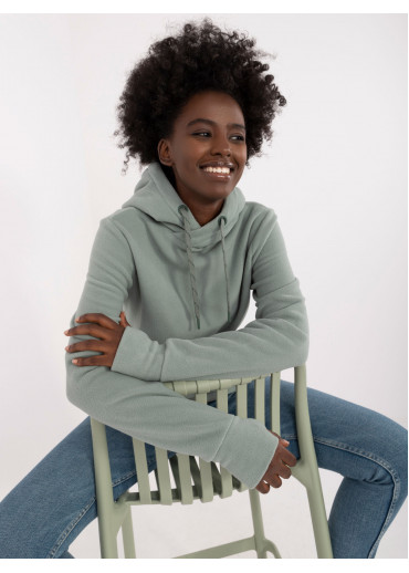 Svetlozelená dámska mikina