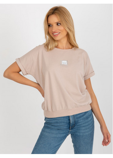 Béžovo hnedé tričko