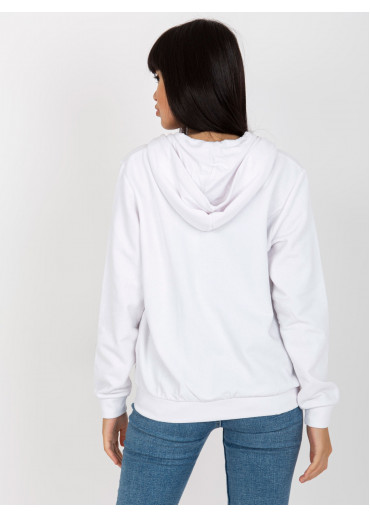 Biela basic mikina