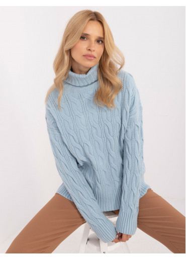 Svetlomodrý dámsky rolák