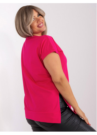 Fuchsiovo ružové tričko