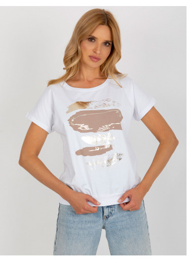 Biele tričko s potlačou