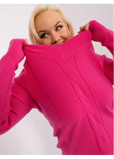 Tmavopúdrovo ružový pulóver